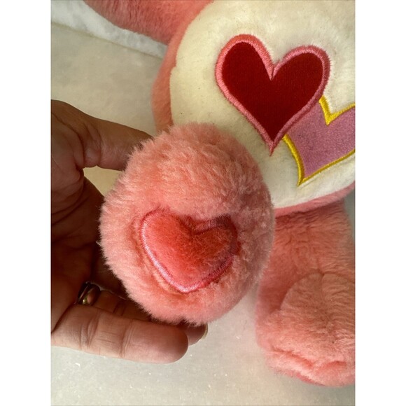 Care Bears Love-A-Lot Bear Pink 13" Plush Talking Stuffed Animal 2003 Works - Picture 9 of 13